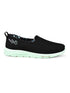 CAMP-FLYWALK Black Women's Slip-ons